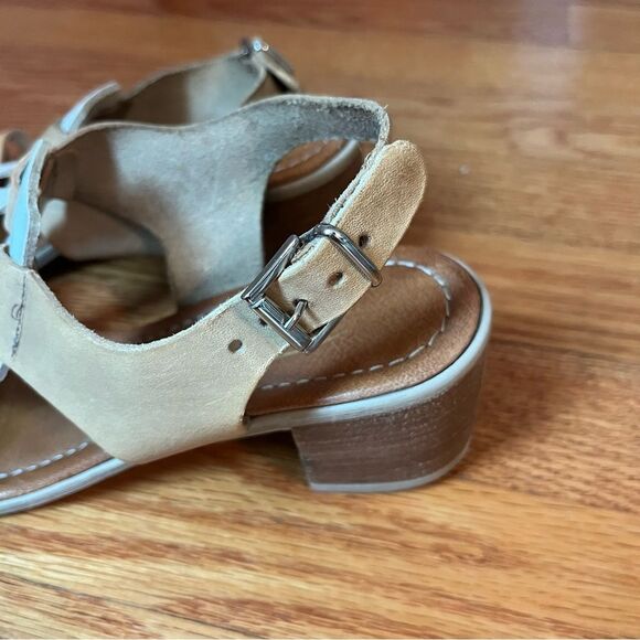 Sheridan Mia Italian Leather Block Heel Summer Sandals - Picture 5 of 13